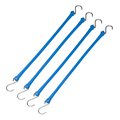 The Perfect Bungee 24” Industrial Grade Poly Tarp Strap, Blue, 4-Count B24BL4PK