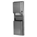 Bobrick Surface Mounted Paper Towel Dispenser/Waste Receptacle, SS B39619
