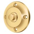 Deltana Bell Button, Round Contemporary Lifetime Brass BBR213CR003