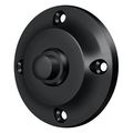 Deltana Bell Button, Round Contemporary Black BBR213U19