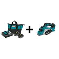 Makita Battery/Charger Kit, 18V, w/Planer BL1840BDC2 + XPK01Z