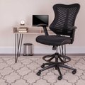 Flash Furniture Drafting Chair, Mesh, Black BL-LB-8816D-GG