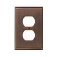 Amerock Mulholland 1 Receptacle Wall Plates, Number of Gangs: 1 Zinc, Oil Rubbed Bronze Finish BP36522ORB