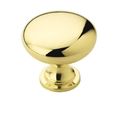 Amerock BP530053-25PACK 1-1/4" (32 mm) Diameter Value Cab Knob Bright Brass BP530053-25PACK