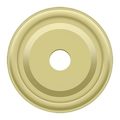 Deltana Base Plate For Knobs, 1" Diameter Bright Brass BPRC100U3