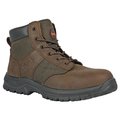Hoss Boot Co Size 9 Men's 6 in Work Boot Steel Work Boot, Brown 60542