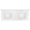 Cahaba Vanity Top w/Ceramic Basins, 61 x 22 in CAVT61DBMF