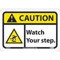 Nmc Caution Watch Your Step Sign, CGA41A CGA41A