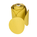 Cgw Abrasives Sanding Disc, PSA, 6,180G, DOR, Gld, Mylar 49781