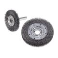 Cgw Abrasives Wire Whl, 4, Rdl Crimp, 0.014, SS, 5/8-11 AH 60651