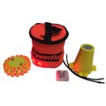 Powerflare Cone Kit, Softpack, 1, Red Lt, Ylw Shell CKT-SP1-R-Y
