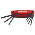 Craftsman SAE Folding Hex Key Set, 9-Key CMHT26006