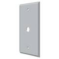 Deltana Cable Cover Switch Plate, Number of Gangs: 1 Solid Brass, Brushed Chrome Finish CPC4764U26D