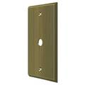 Deltana Cable Cover Switch Plate, Number of Gangs: 1 Solid Brass, Antique Brass Finish CPC4764U5
