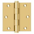 Deltana Lifetime Brass Door and Butt Hinge CSB35-R