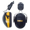 Dewalt Hard Hat Mounted Ear Muffs, 26, Yellow / Black DPG66-D