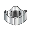 Zoro Select Square Weld Nut, M6-1.00, Stainless Steel, 10 mm Wd, 10 mm Lg, 5 mm Ht, 2000 PK M6D928A2