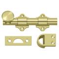 Deltana Dutch Door Bolt, Heavy Duty Bright Brass 4" DDB425U3