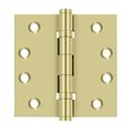 Deltana Bright Brass Square Hinge DSB4B3-UNL