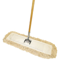 Partners Brand Cut-End Dust Mop, Tan, Cotton/Wood DUSTKIT60EC