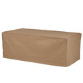 Duck Covers Essential Tan Patio Rectangular Coffee Table Cover, 26"x47" ECT492618