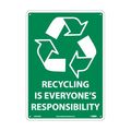 Nmc Recycling Is Everyone'S Responsibility Sign, ENV34AB ENV34AB