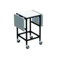 Irsg Small Mobile Work Table with Drop Leaves ERGO-27-K1