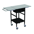 Irsg Sm Mobile Table w/Drop Lves, 2 Comp Org. Bin, Hang Bar & Btm Shelf ERGO-27-K6