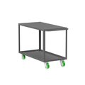 Valley Craft Utility Cart, Two Shelf, 24x48", Flush-Top F89223GYPY
