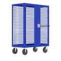 Valley Craft Security Cart, 48X24", Blue F89557VCBL