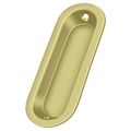 Deltana Flush Pull, Oblong, 3-1/2" X 11/4" X 5/16" Bright Brass FP223U3