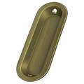 Deltana Flush Pull, Oblong, 3-1/2" X 11/4" X 5/16" Antique Brass FP223U5