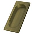 Deltana Flush Pull, Large, 4" X 1-5/8" X 3/8" Antique Brass FP4134U5