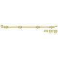 Deltana Surface Bolt With Off-Set, Heavy Duty Bright Brass 42" FPG423