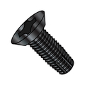 Zoro Select Thread Cutting Screw, #12-24 x 1/2 in, Black Oxide Steel Flat Head Phillips Drive, 8000 PK 1208FPUB