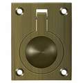 Deltana Flush Ring Pull, 2-1/2" X 1 7/8" Antique Brass FRP25U5