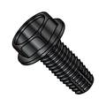 Zoro Select Thread Cutting Screw, 5/16"-18 x 1/2 in, Black Oxide Steel Hex Head Hex Drive, 1500 PK 3108FWB
