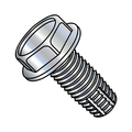 Zoro Select Thread Cutting Screw, 1/2"-13 x 1-1/2 in, Zinc Plated Steel Hex Head Hex Drive, 200 PK 5024FW