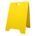 Visual Workplace A Frame Sign, Corrugate, 12"x18", Yellow 15-1904-AF1218-618