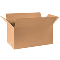 Zoro Select Corrugated Boxes, 30" x 15" x 15", Kraft, 15/Bundle 493U44