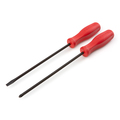 Tekton Long Hard-Handle Black Oxide Blade Screwdriver Set, 2-Piece (#2, 1/4 in.) DRV40116