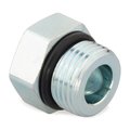 Parker Hex Head Plug, Steel, 1/4 in, Male SAE-ORB 4 P5ON-S