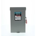 Siemens Safety Switch, Fusible, 60 A, Steel GF322NA