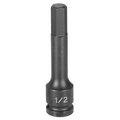 Grey Pneumatic 1/2" Drive x 11mm Hex Driver 4" Length 29114M