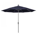 California Umbrella Patio Umbrella, Octagon, 110.5" H, Sunbrella Fabric, Navy 194061012956