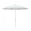 California Umbrella Patio Umbrella, Octagon, 110.5" H, Olefin Fabric, White 194061014837