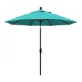 California Umbrella Patio Umbrella, Octagon, 102.38" H, Sunbrella Fabric, Aruba 194061017159