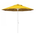 California Umbrella Patio Umbrella, Octagon, 101" H, Sunbrella Fabric, Sunflower Yellow 194061026830