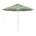 California Umbrella Patio Umbrella, Octagon, 101" H, Sunbrella Fabric, Astoria Lagoon 194061026946