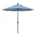 California Umbrella Patio Umbrella, Octagon, 101" H, Sunbrella Fabric, Air Blue 194061032978